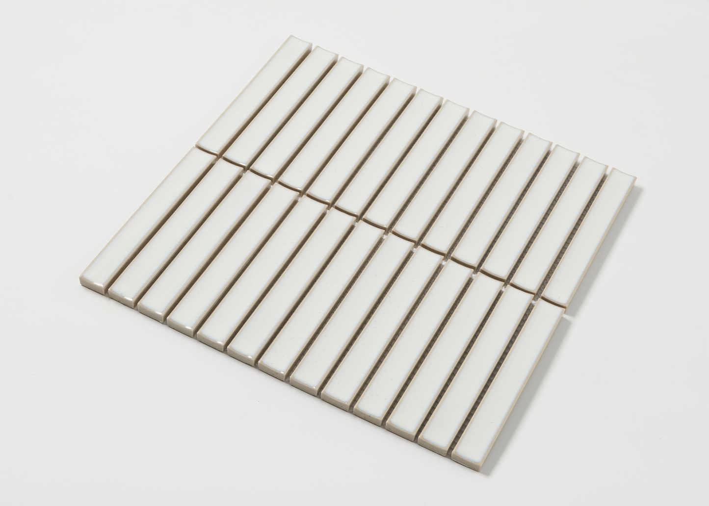 Linen White Speckled Concave Finger-KIT KAT-Mosaic Mode
