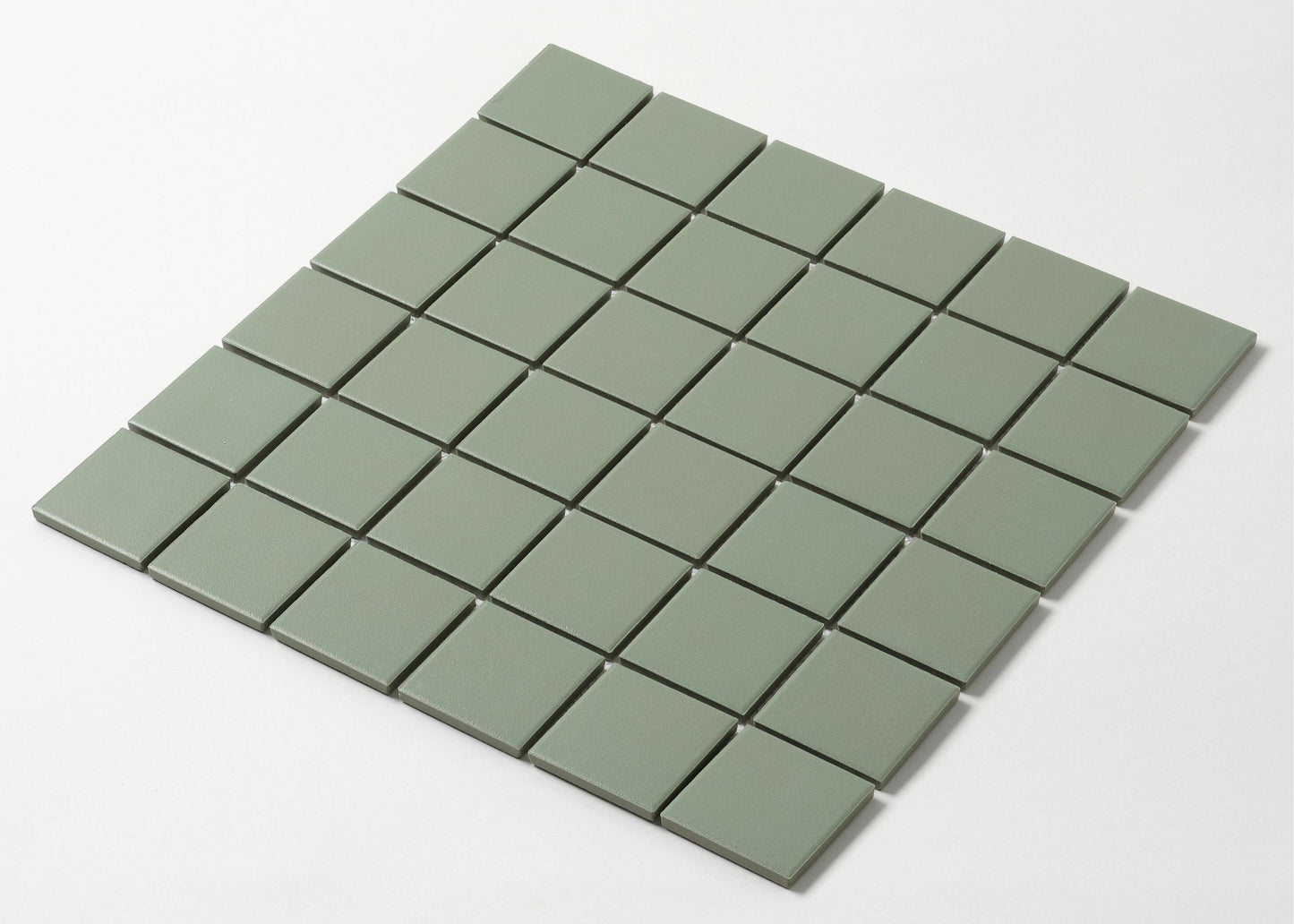 Pistachio Green Unglazed Medium Square-UNGLAZED-Mosaic Mode