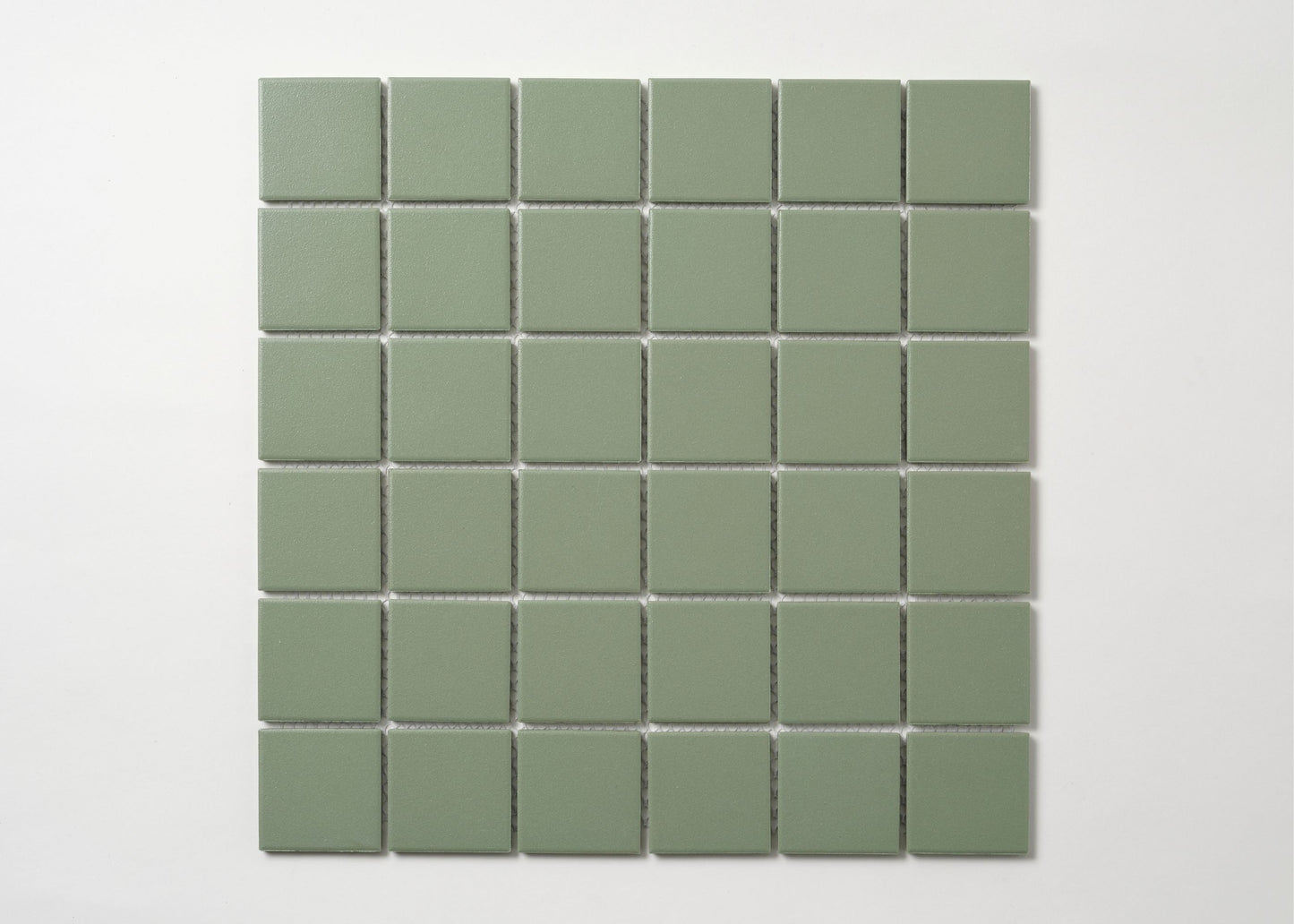 Pistachio Green Unglazed Medium Square-UNGLAZED-Mosaic Mode