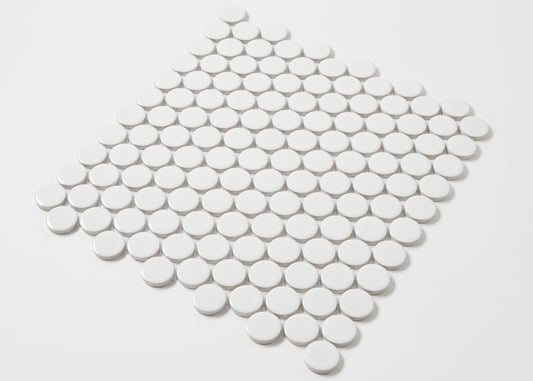 White Gloss Large Penny Round-PENNY ROUND-Mosaic Mode