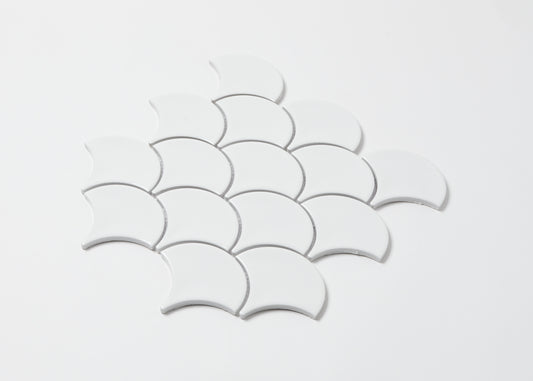 White Gloss Fish Scale-FISHSCALE-Mosaic Mode