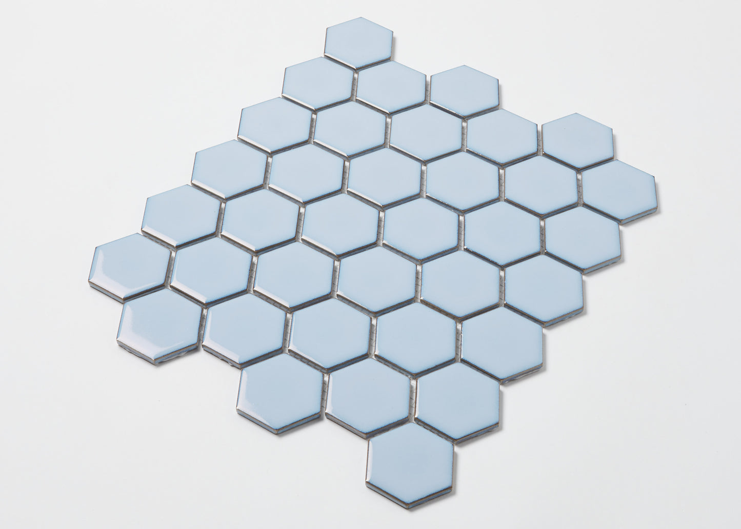 Antique Blue Gloss Medium Hexagon-HEXAGON-Mosaic Mode