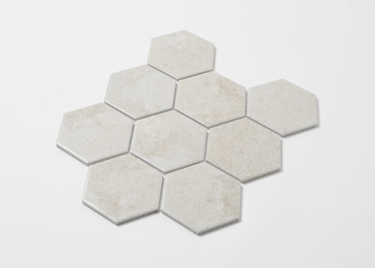Cement Matt Large Hexagon-HEXAGON-Mosaic Mode