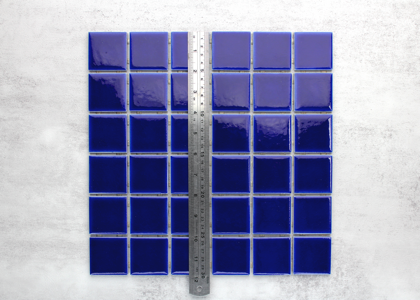 Royal Blue Craquelle Square-CRAQUELLE-Mosaic Mode