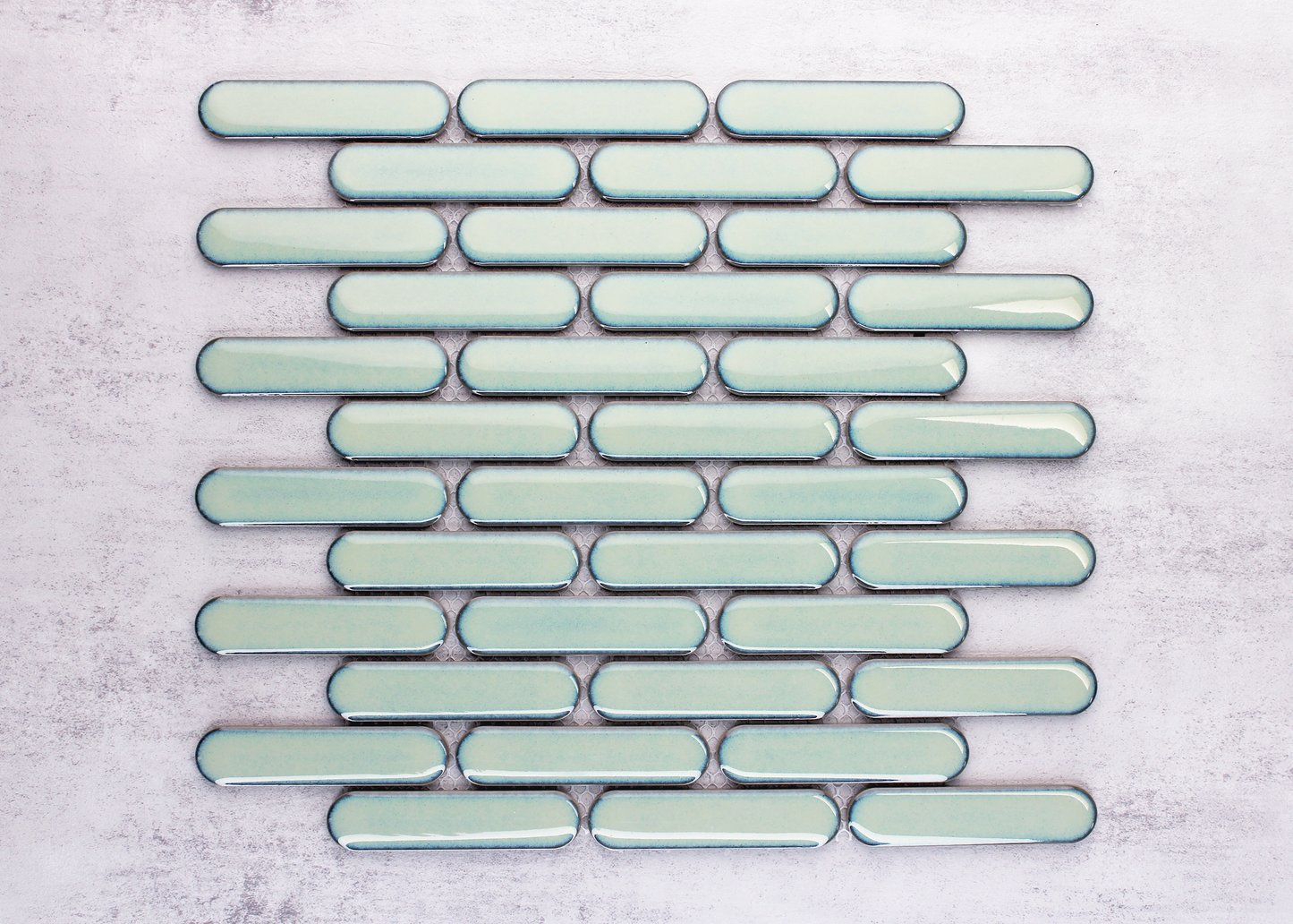 Mint Green Gloss Round Finger-ROUND FINGER-Mosaic Mode