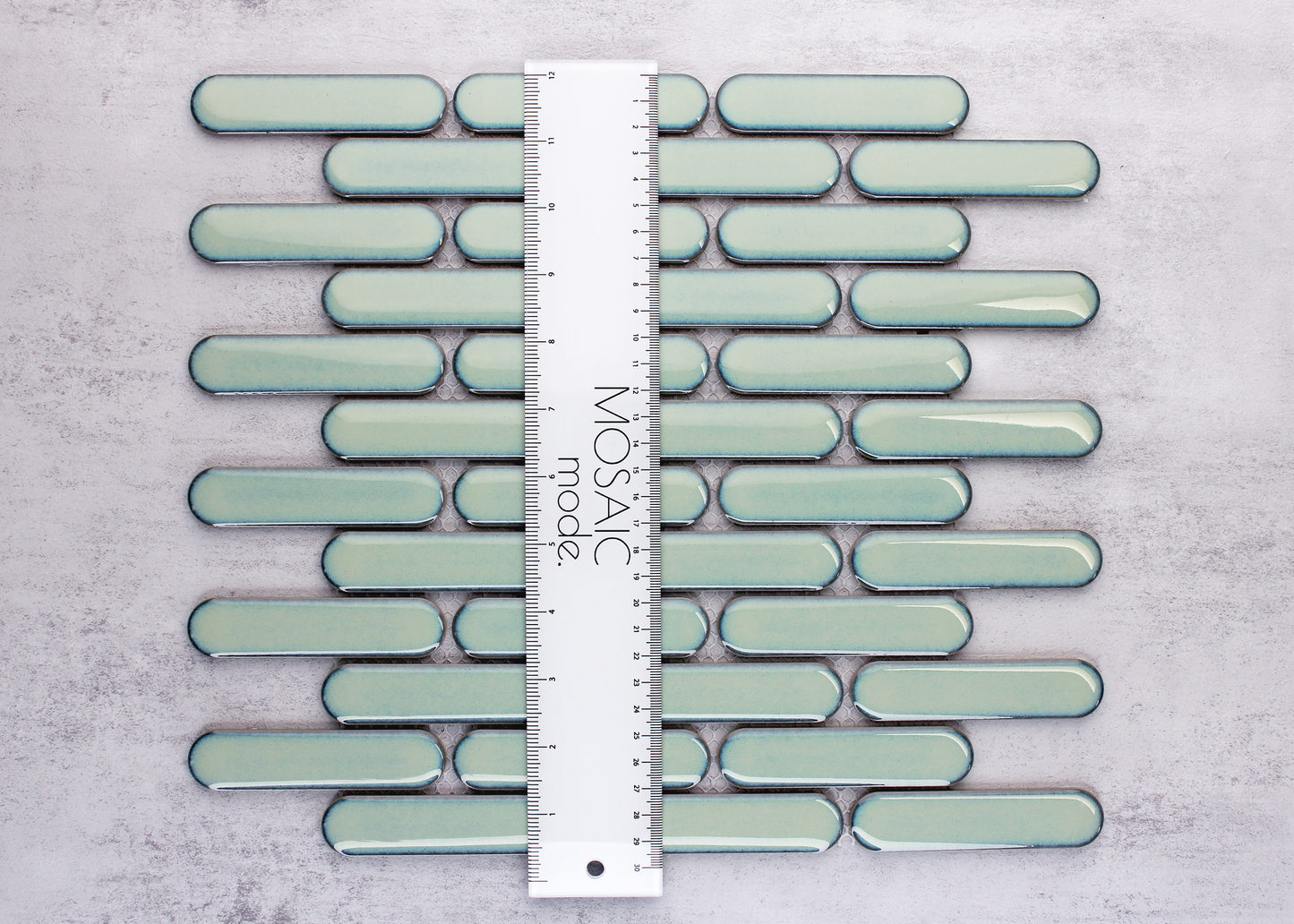 Mint Green Gloss Round Finger-ROUND FINGER-Mosaic Mode