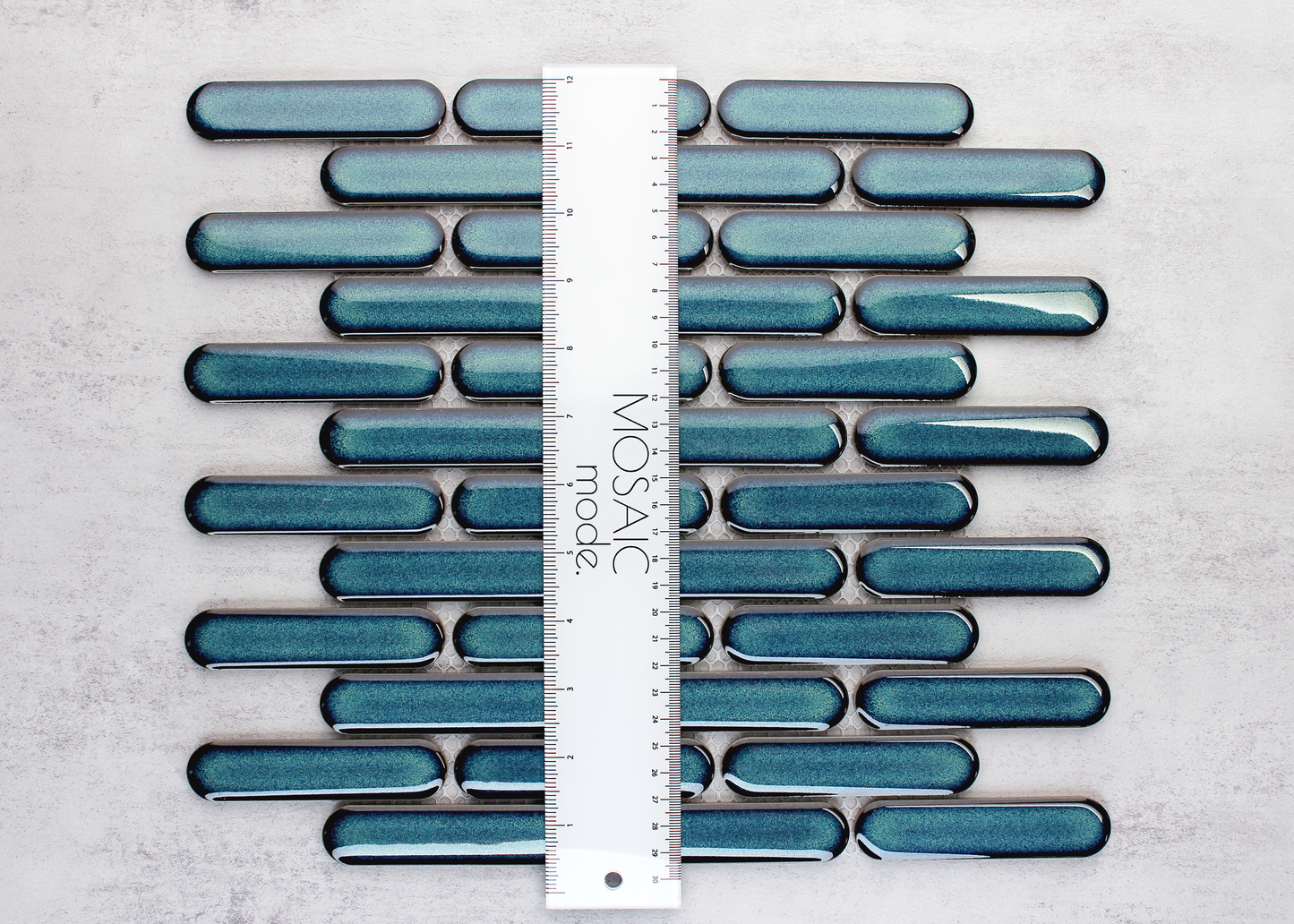 Pine Green Gloss Round Finger-ROUND FINGER-Mosaic Mode