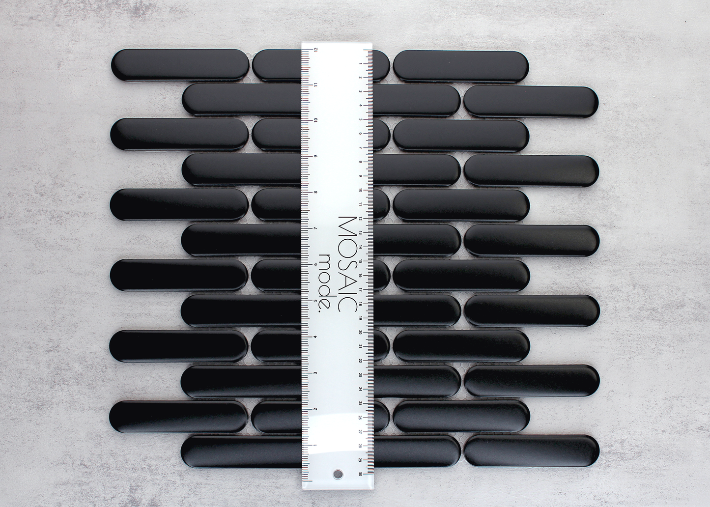 Black Matt Round Finger-ROUND FINGER-Mosaic Mode