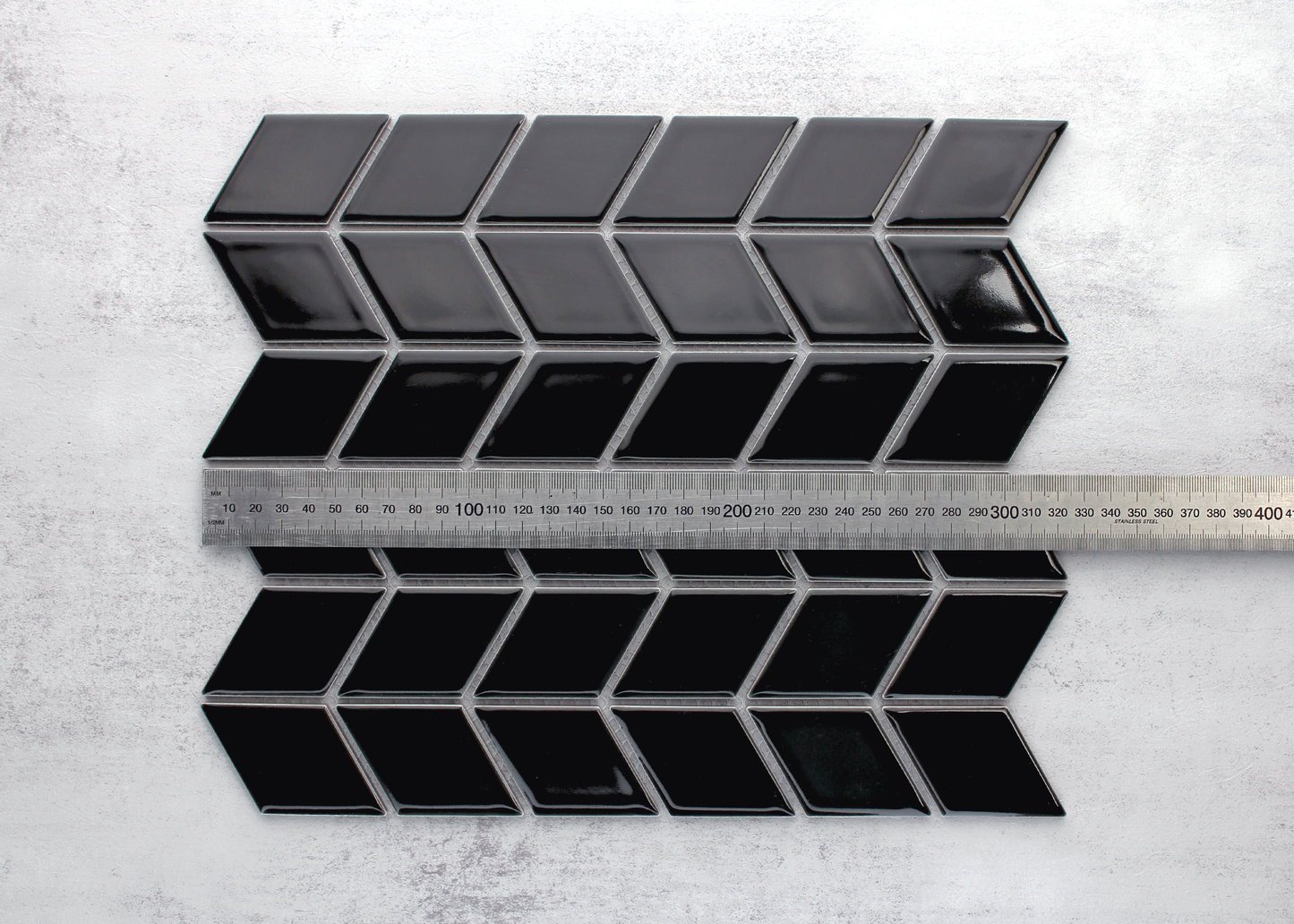 Black Gloss Rhombus-RHOMBUS-Mosaic Mode