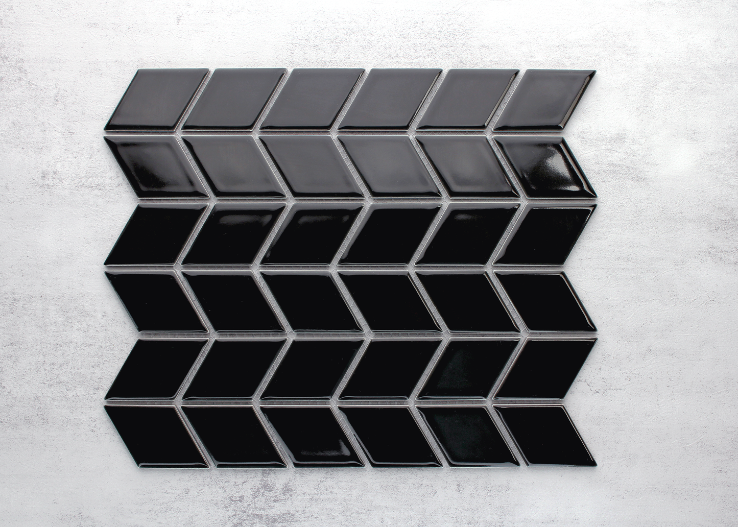Black Gloss Rhombus-RHOMBUS-Mosaic Mode