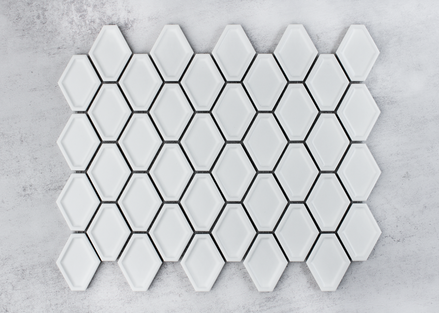 White Matt Internal Honeycombe-HONEYCOMBE-Mosaic Mode