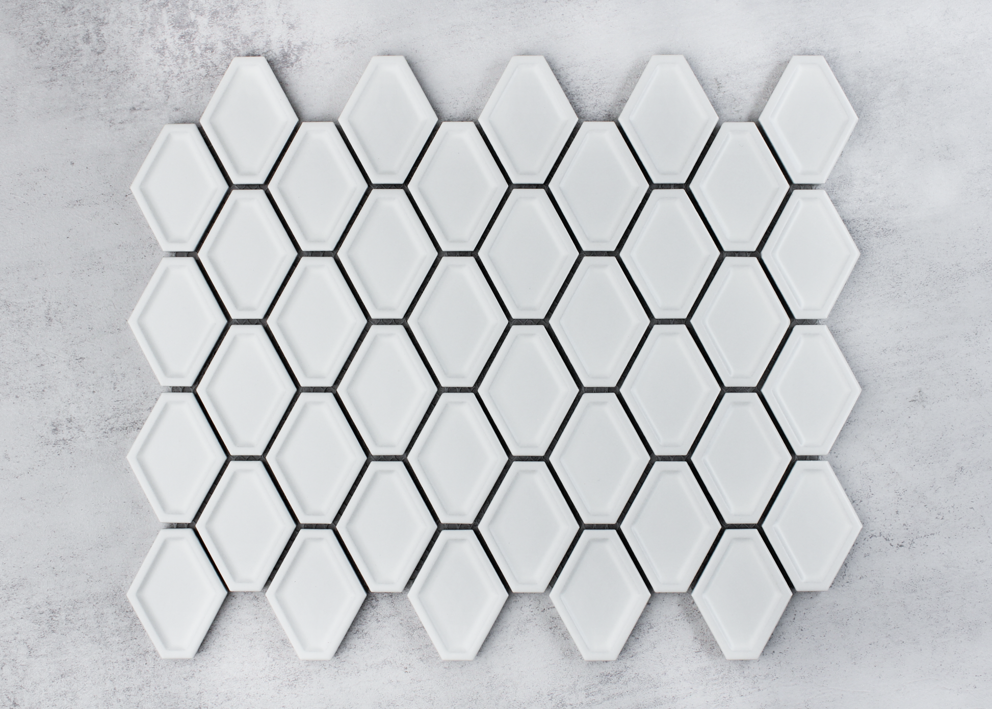 White Matt Internal Honeycombe-HONEYCOMBE-Mosaic Mode