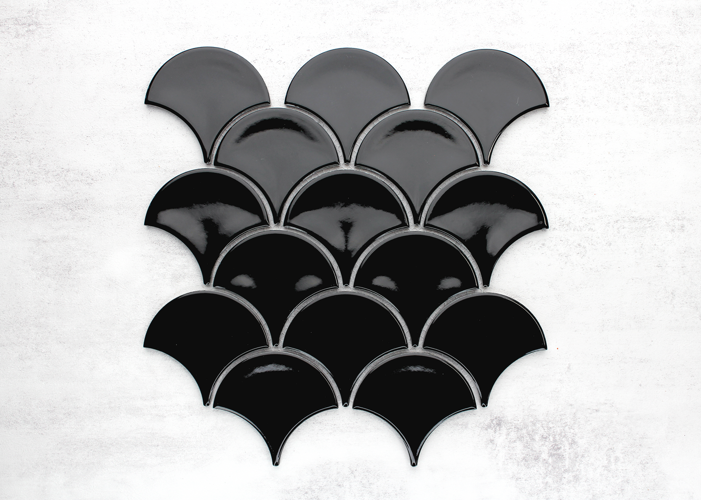 Black Gloss Fish Scale-FISHSCALE-Mosaic Mode