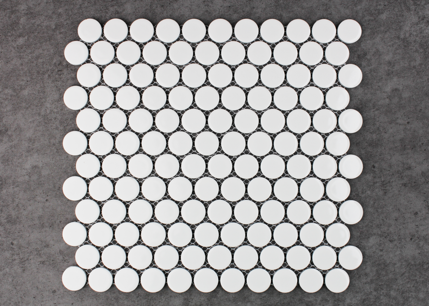 White Gloss Large Penny Round-PENNY ROUND-Mosaic Mode