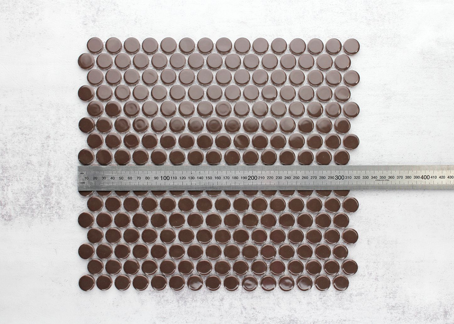 Cappuccino Gloss Penny Round-PENNY ROUND-Mosaic Mode