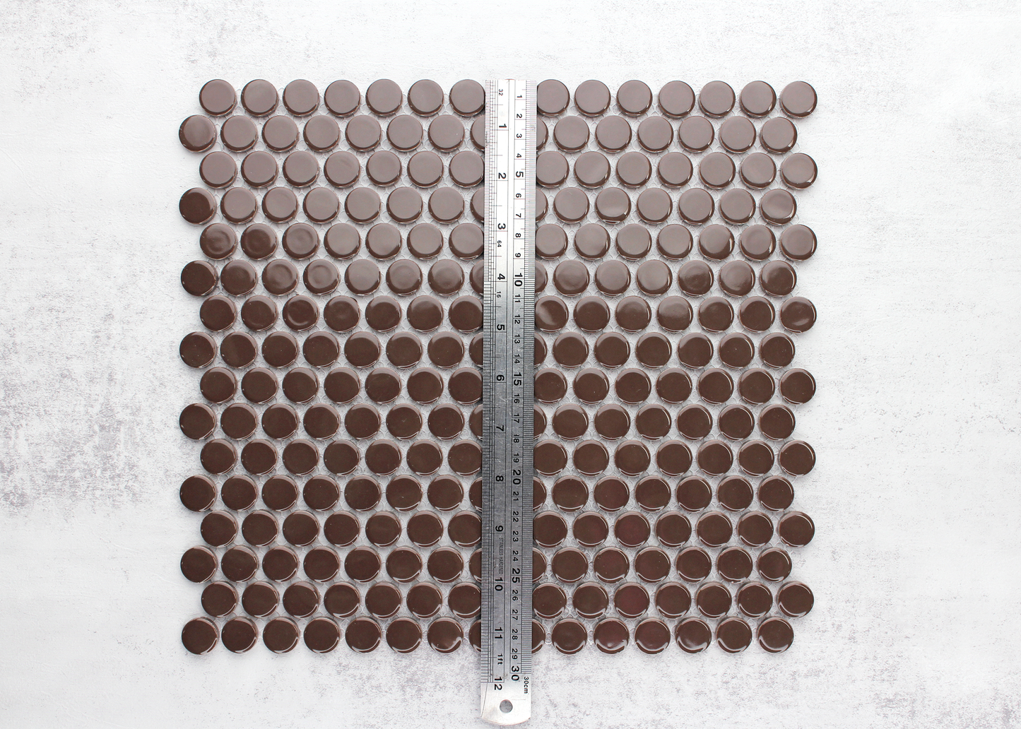 Cappuccino Gloss Penny Round-PENNY ROUND-Mosaic Mode