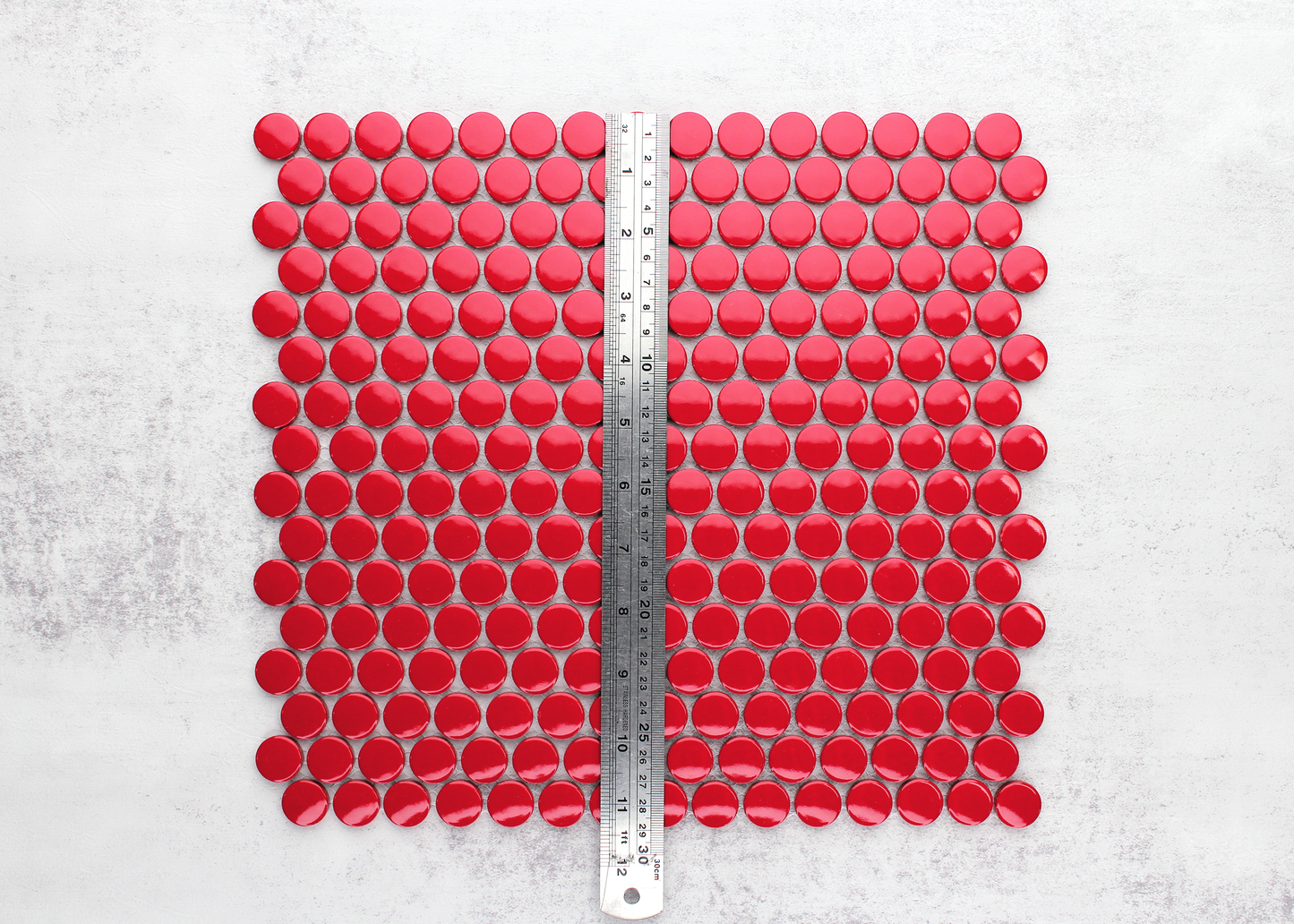 Red Gloss Penny Round-PENNY ROUND-Mosaic Mode