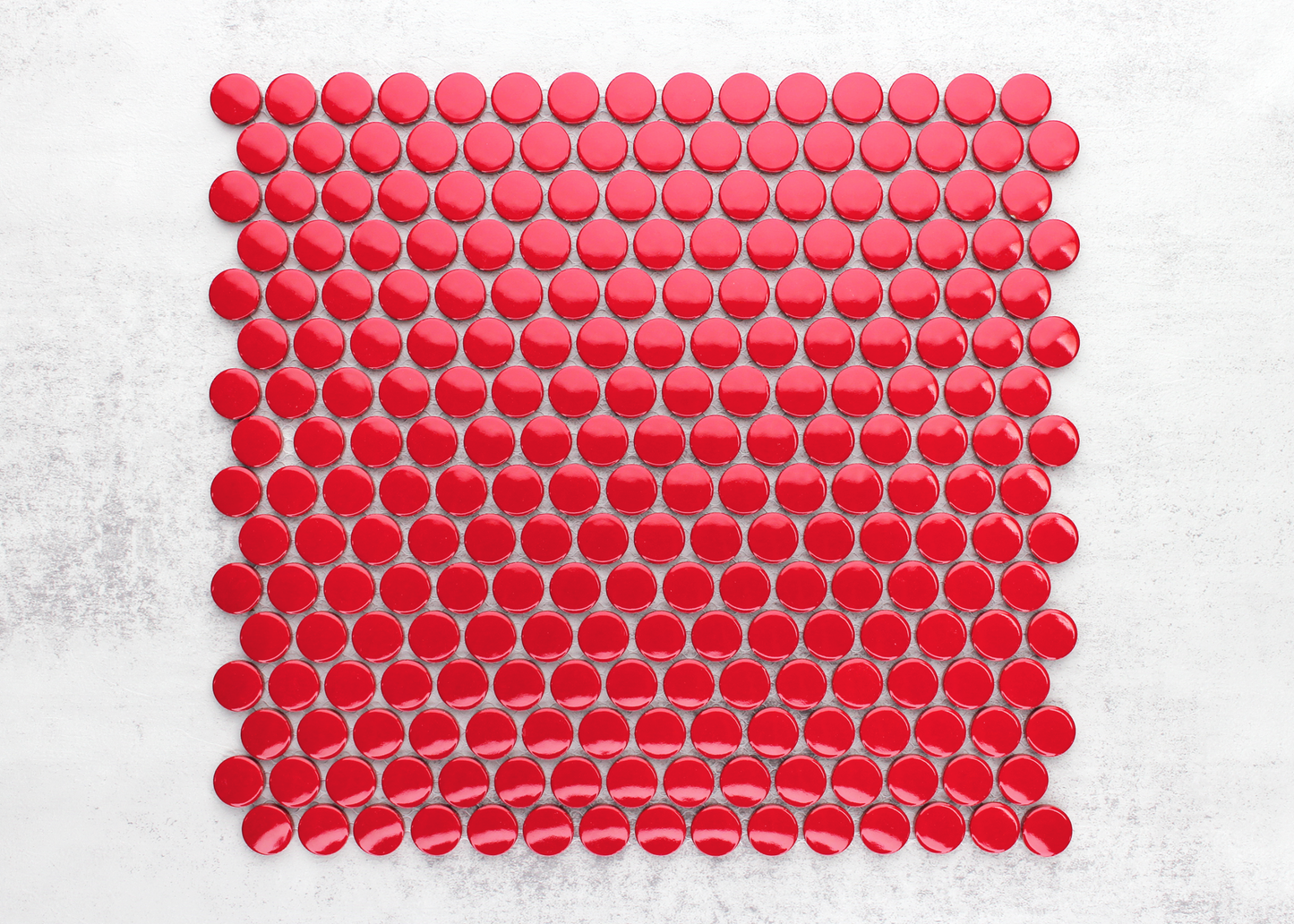 Red Gloss Penny Round-PENNY ROUND-Mosaic Mode