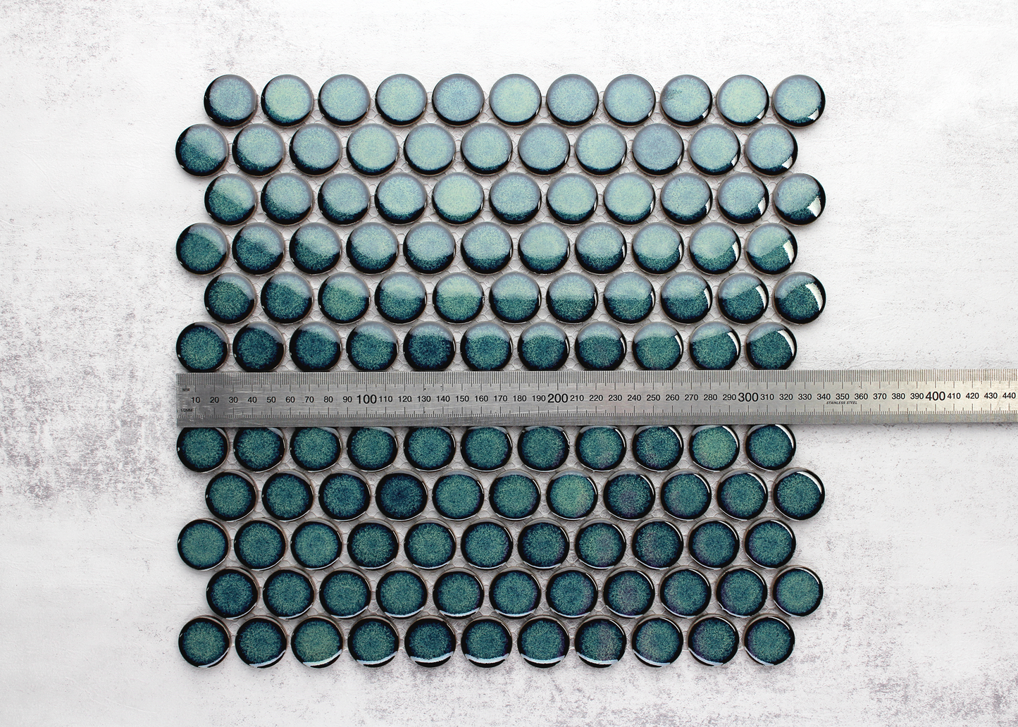 Calypso Green Large Penny Round-PENNY ROUND-Mosaic Mode