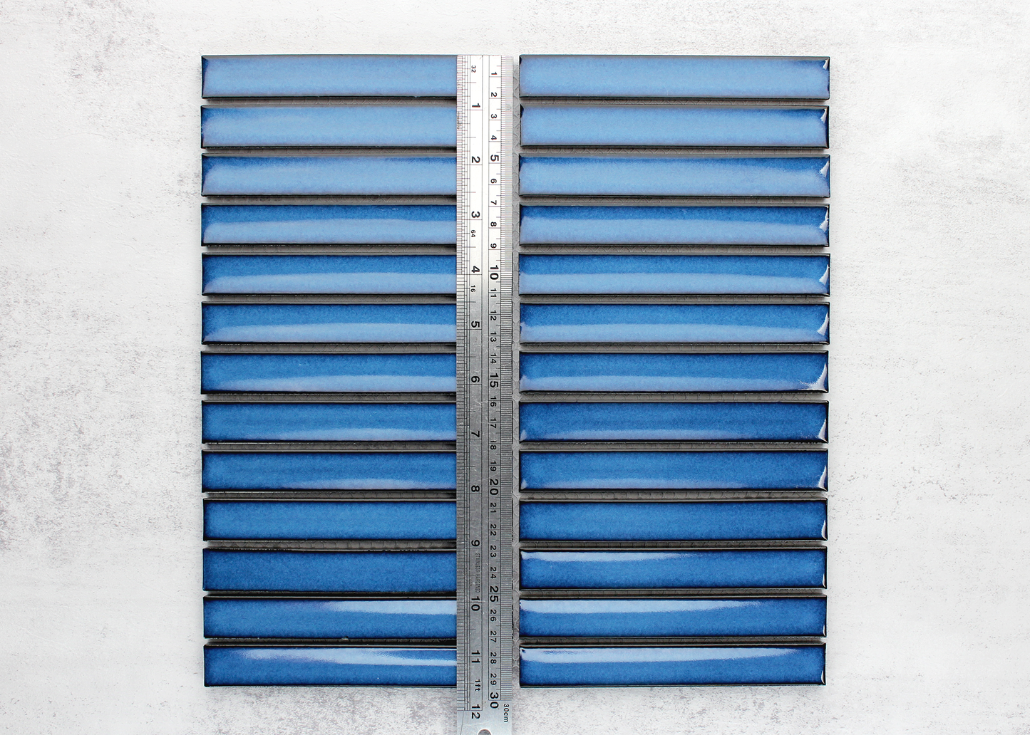 Antique Cobalt Blue Concave Finger-KIT KAT-Mosaic Mode