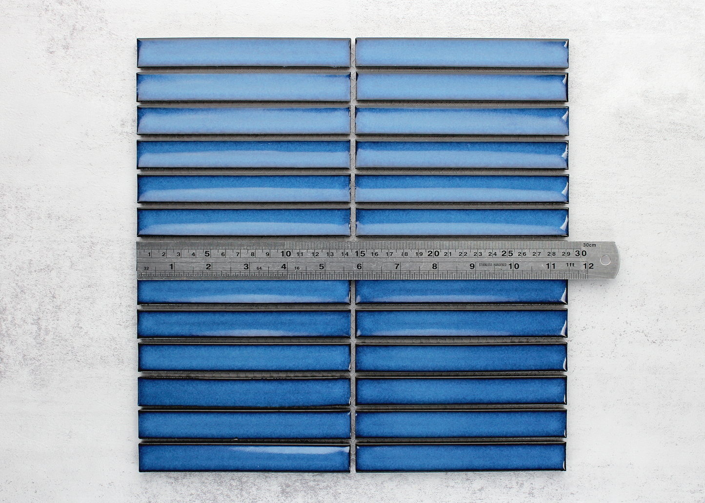 Antique Cobalt Blue Concave Finger-KIT KAT-Mosaic Mode