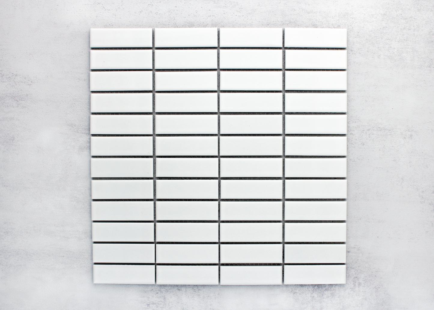 White Matt Medium Rectangle-BASEIKE-Mosaic Mode
