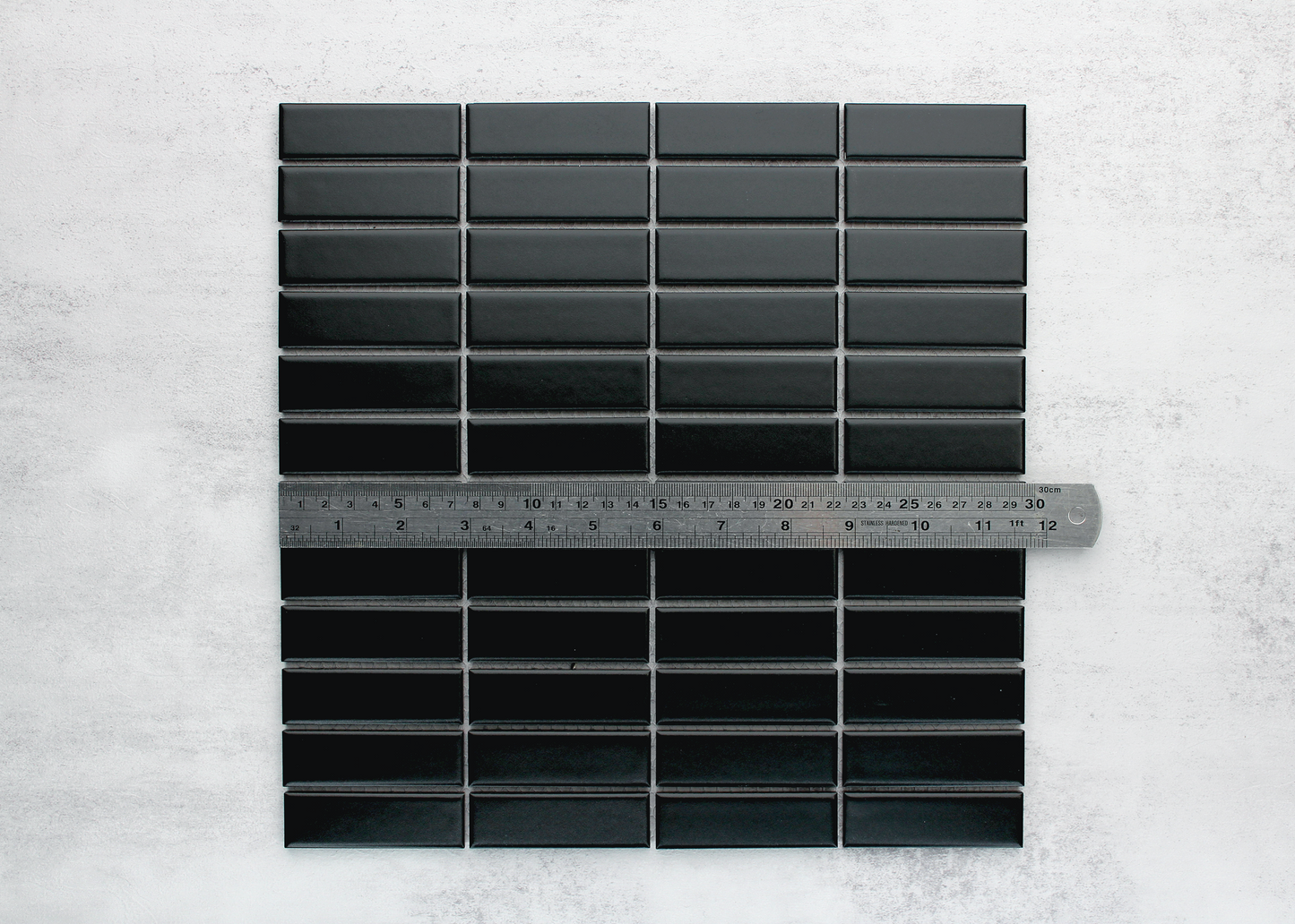 Black Matt Medium Rectangle-BASEIKE-Mosaic Mode