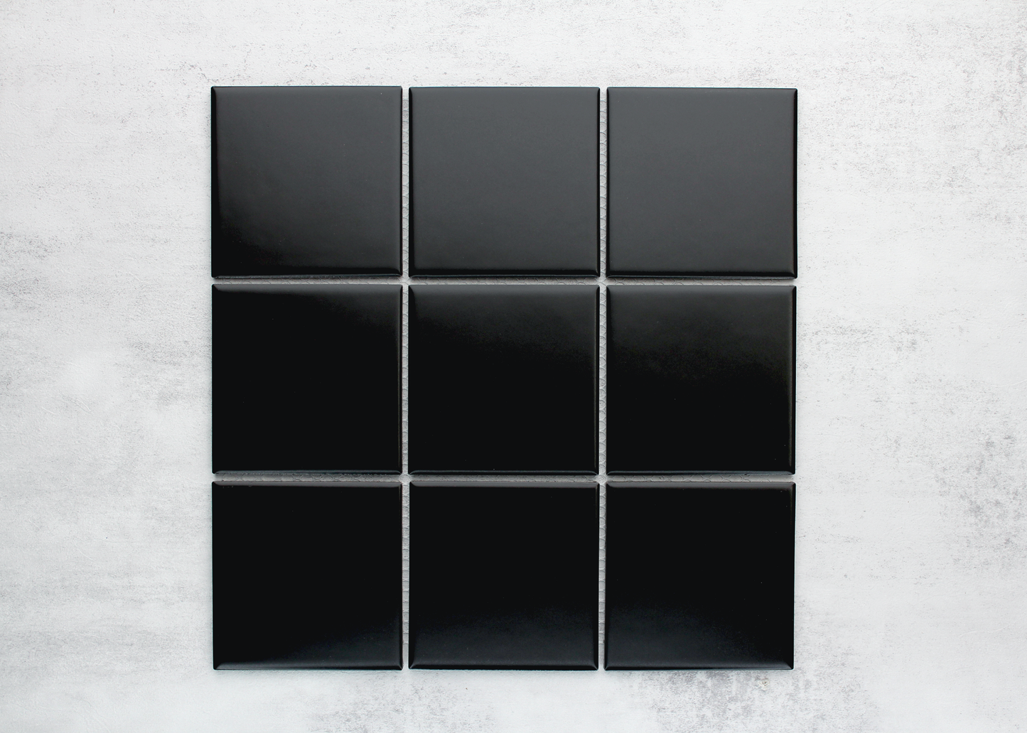 Black Matt Large Square-GLAZED PORCELAIN-Mosaic Mode