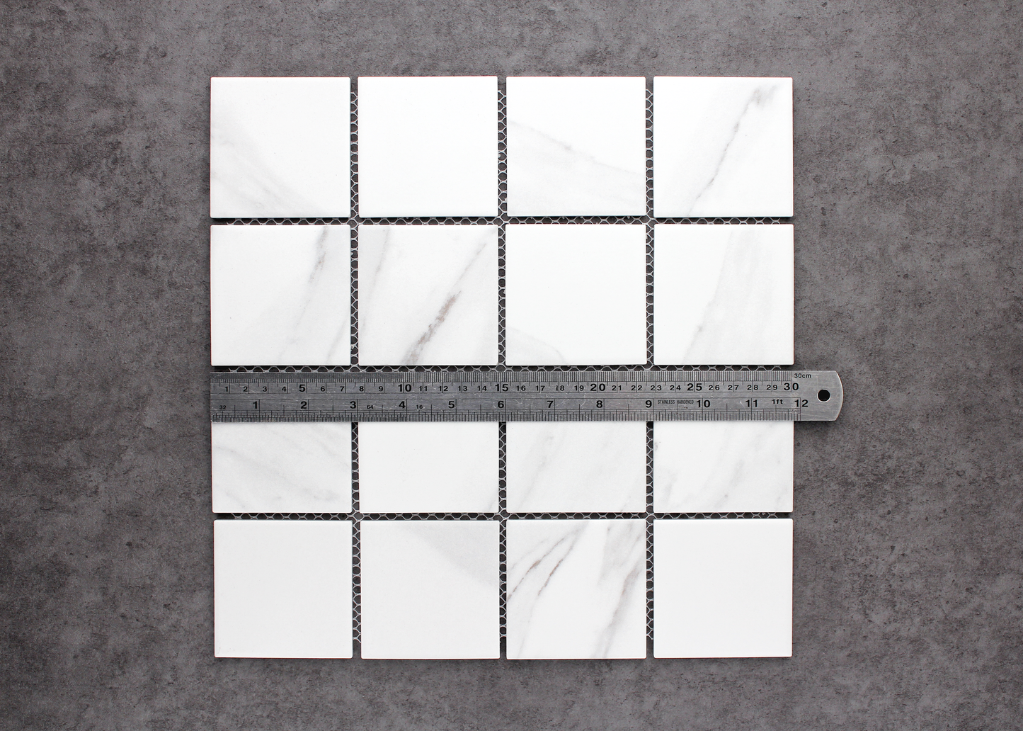 Carrara Matt Square-CARRARA-Mosaic Mode