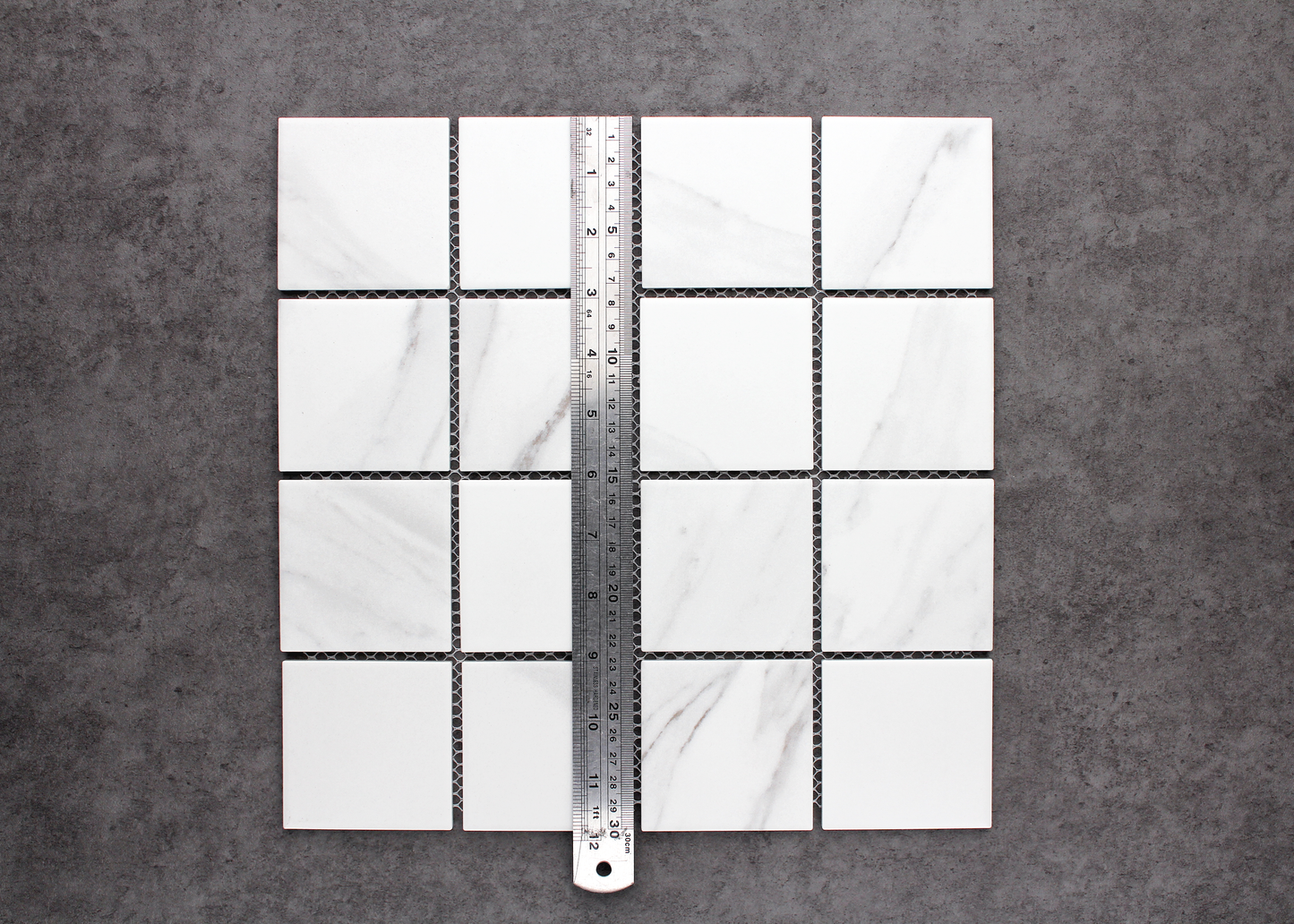 Carrara Matt Square-CARRARA-Mosaic Mode