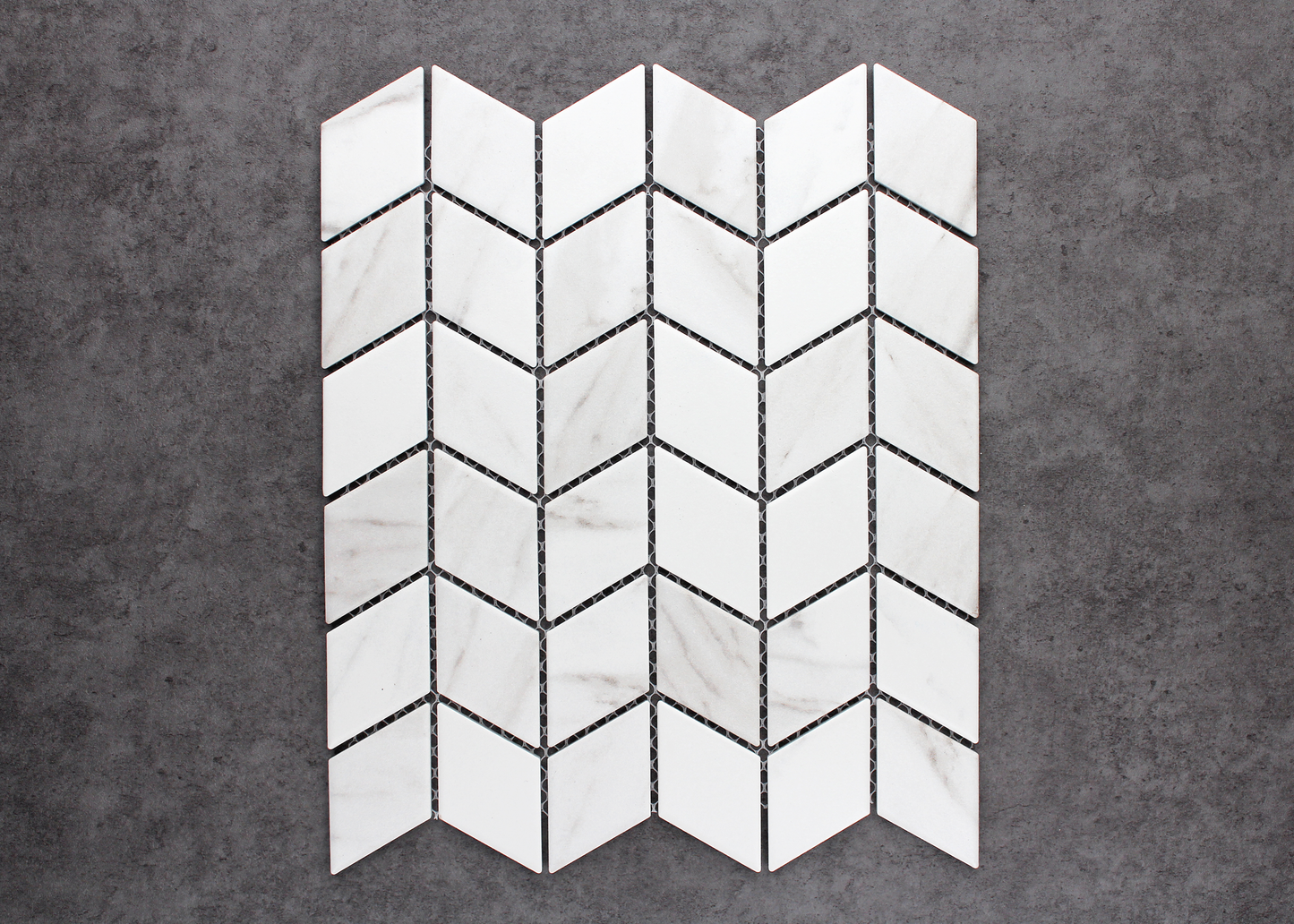 Carrara Matt Rhombus-CARRARA-Mosaic Mode