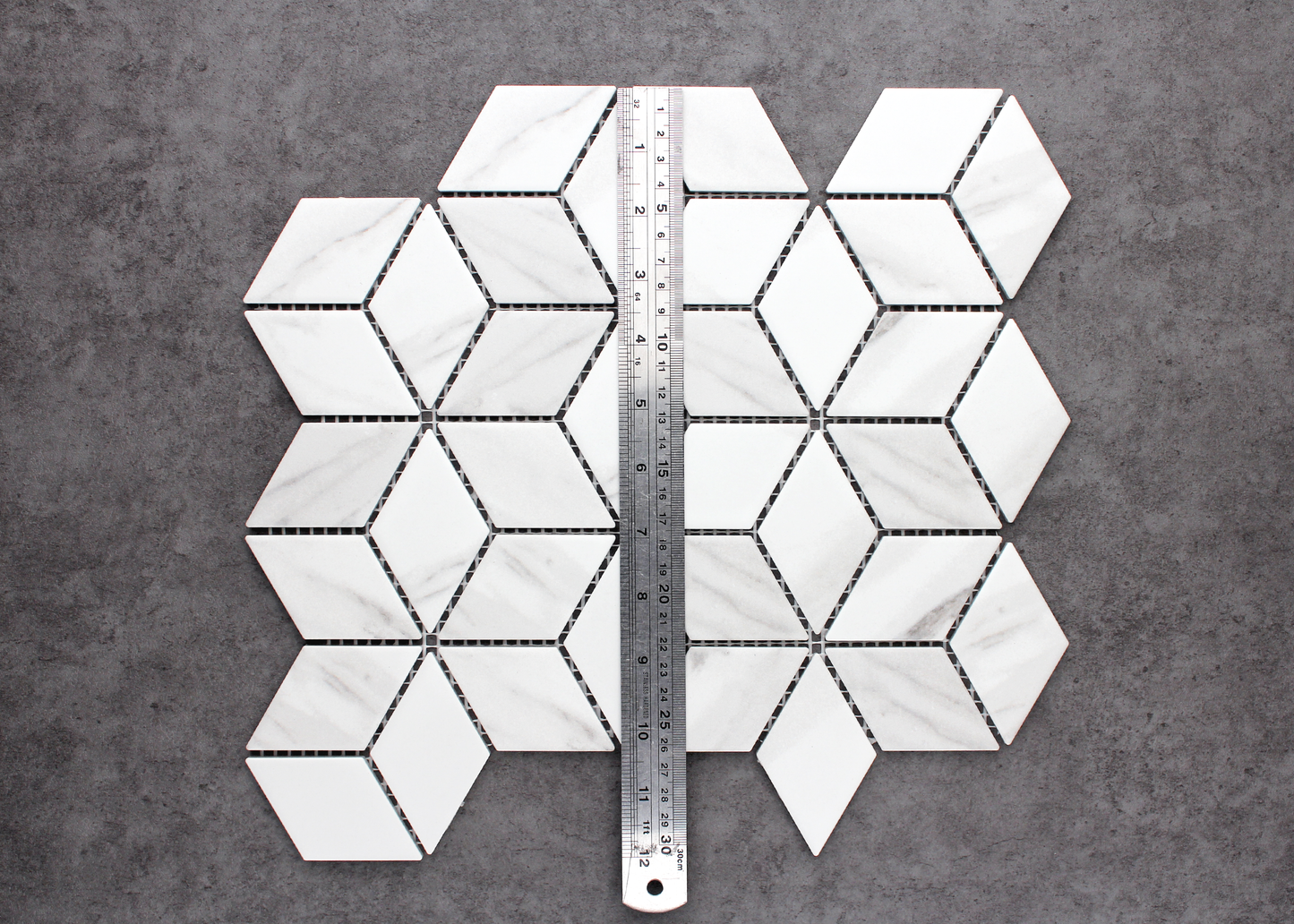 Carrara Matt Cube-CARRARA-Mosaic Mode