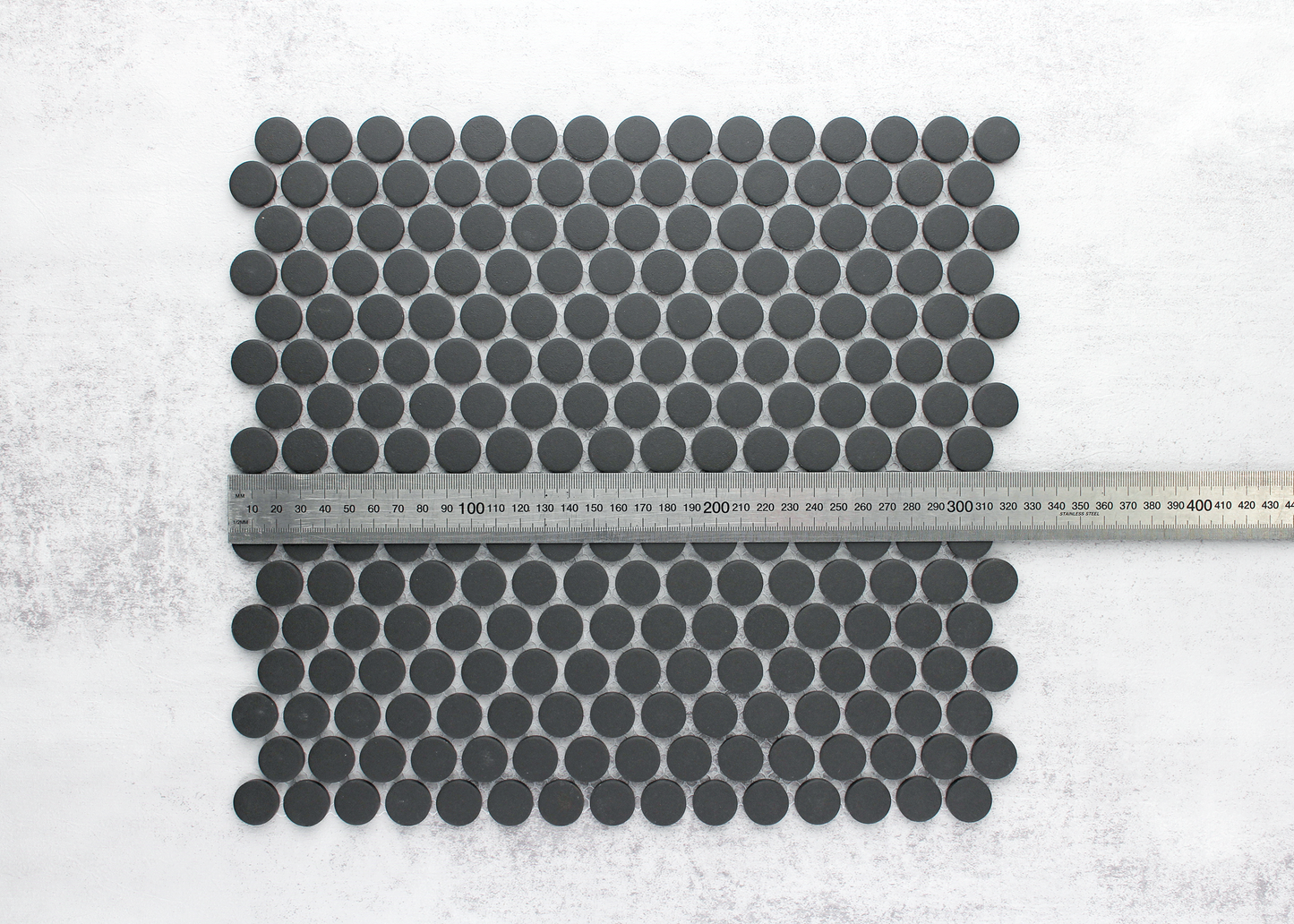 Black Unglazed Penny Round-PENNY ROUND-Mosaic Mode