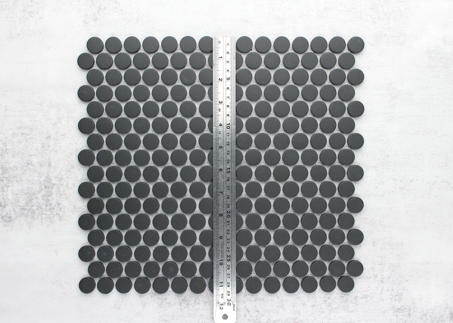Black Unglazed Penny Round-PENNY ROUND-Mosaic Mode
