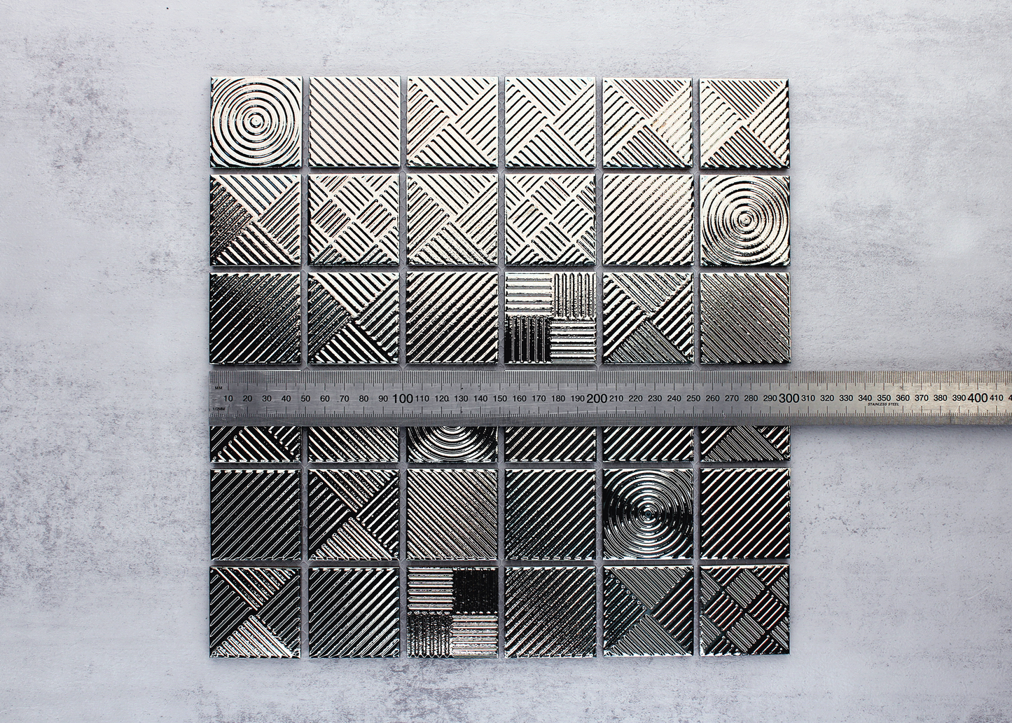 Steel Metallic Storm-ARTLINE-Mosaic Mode