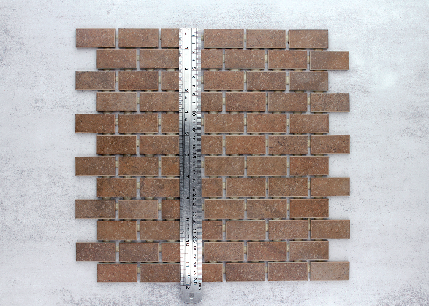 Walnut Stone Hedge Rectangle-STONE HEDGE-Mosaic Mode