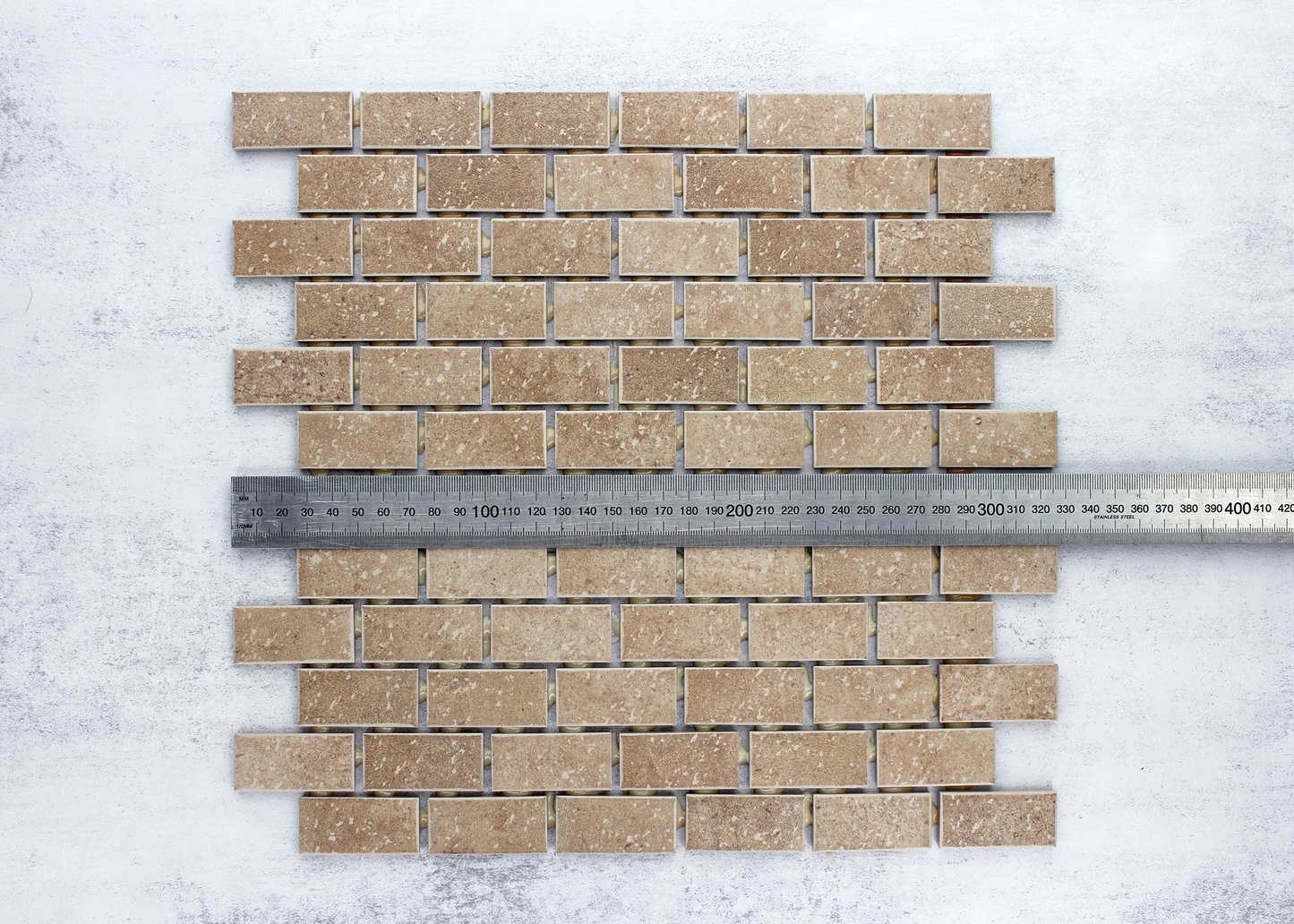 Gingerbread Stone Hedge Rectangle-STONE HEDGE-Mosaic Mode