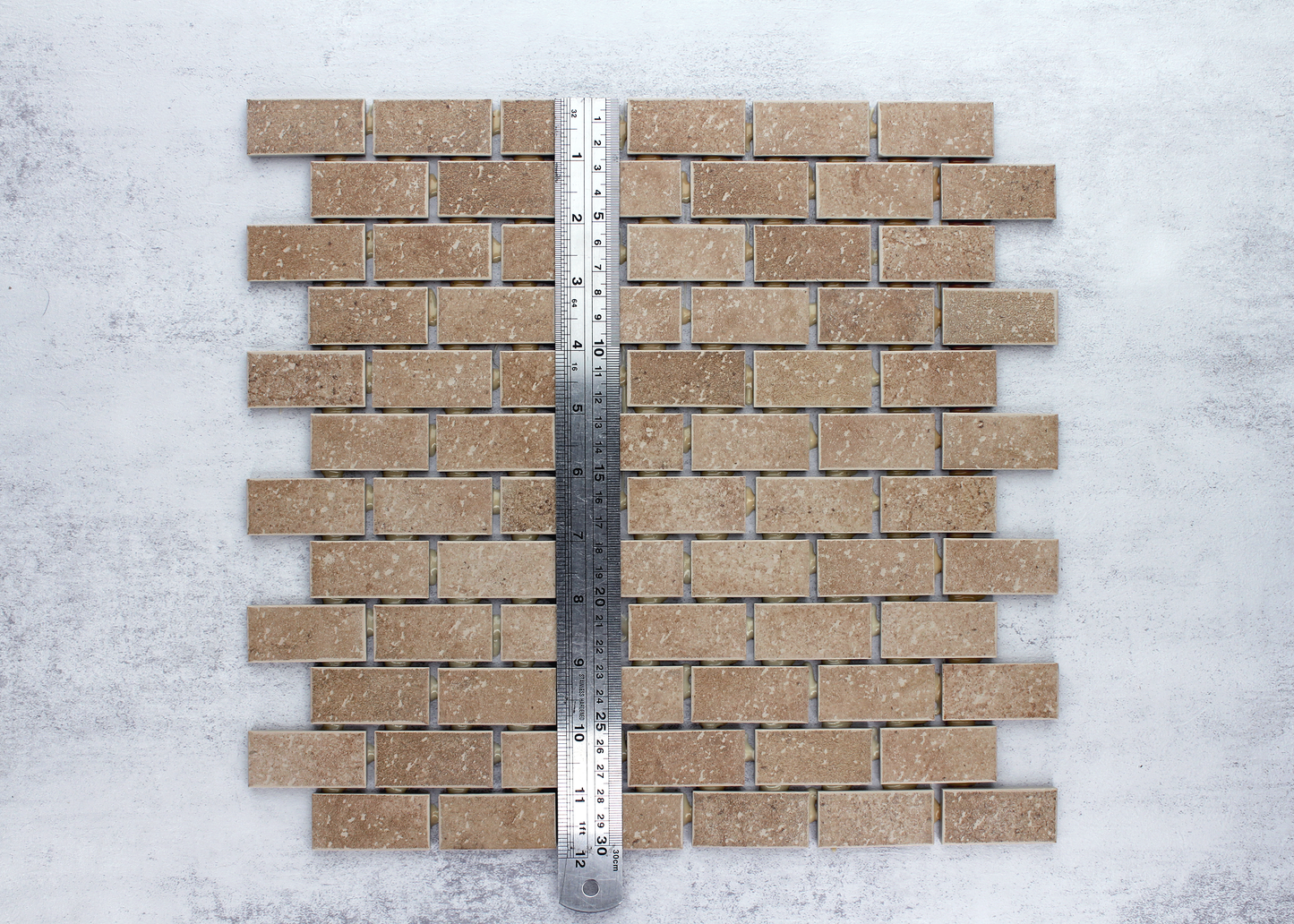 Gingerbread Stone Hedge Rectangle-STONE HEDGE-Mosaic Mode