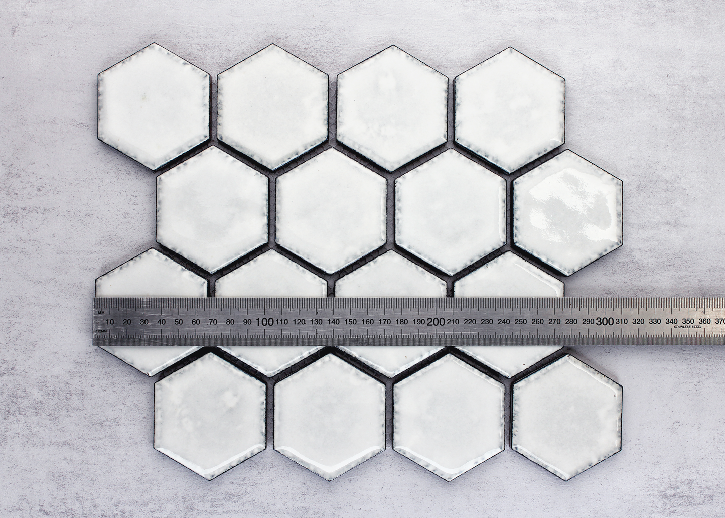 Antique Pearl Gloss Hexagon-HEXAGON-Mosaic Mode
