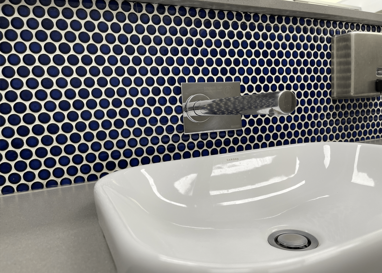 Cobalt Blue Gloss Penny Round-PENNY ROUND-Mosaic Mode