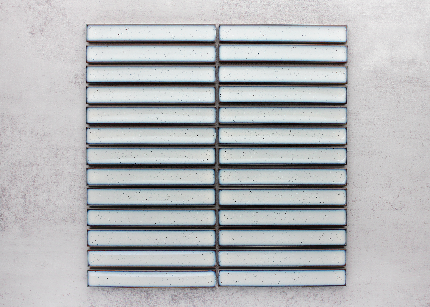 Antique White Speckled Concave Finger-KIT KAT-Mosaic Mode