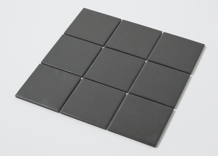 Black Unglazed Large Square-UNGLAZED-Mosaic Mode