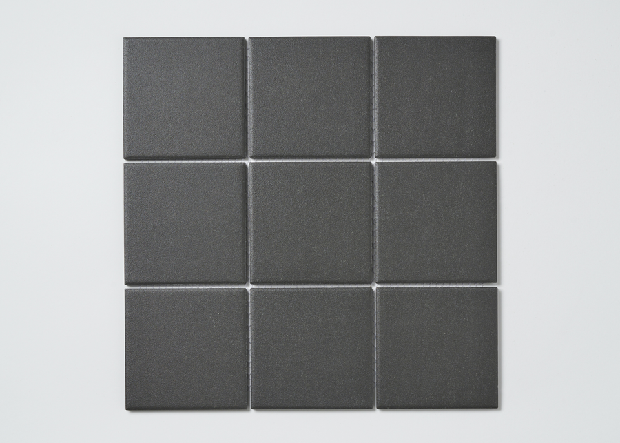 Black Unglazed Large Square-UNGLAZED-Mosaic Mode