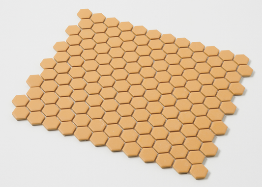 Butterscotch Glazed Small Hexagon-HEXAGON-Mosaic Mode