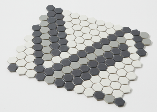Oslo Glazed Small Hexagon-HEXAGON-Mosaic Mode