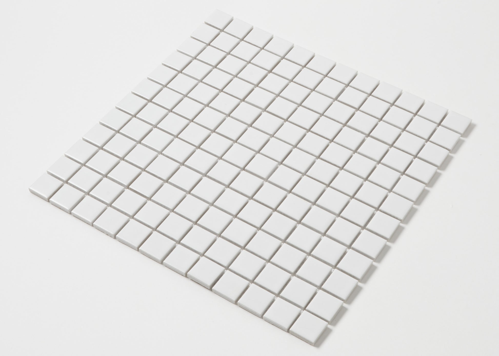 White Matt Small Square-GLAZED PORCELAIN-Mosaic Mode