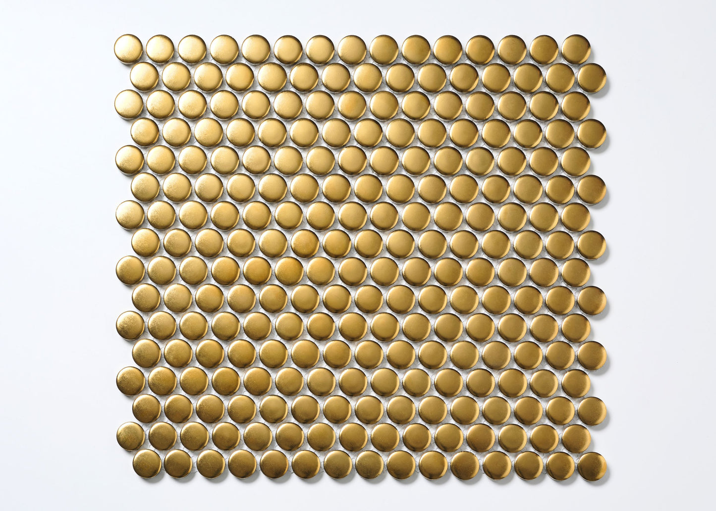 Gold Plated Matt Penny Round-PENNY ROUND-Mosaic Mode