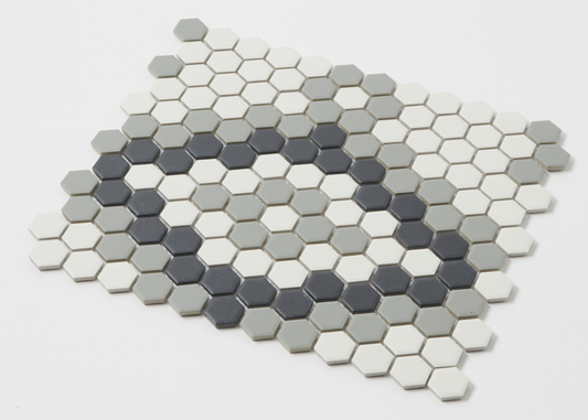 Copenhagen Glazed Small Hexagon-HEXAGON-Mosaic Mode