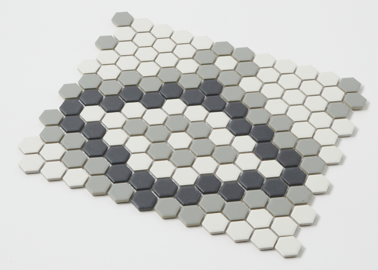 Copenhagen Glazed Small Hexagon Mosaic Tile Mosaic Mode