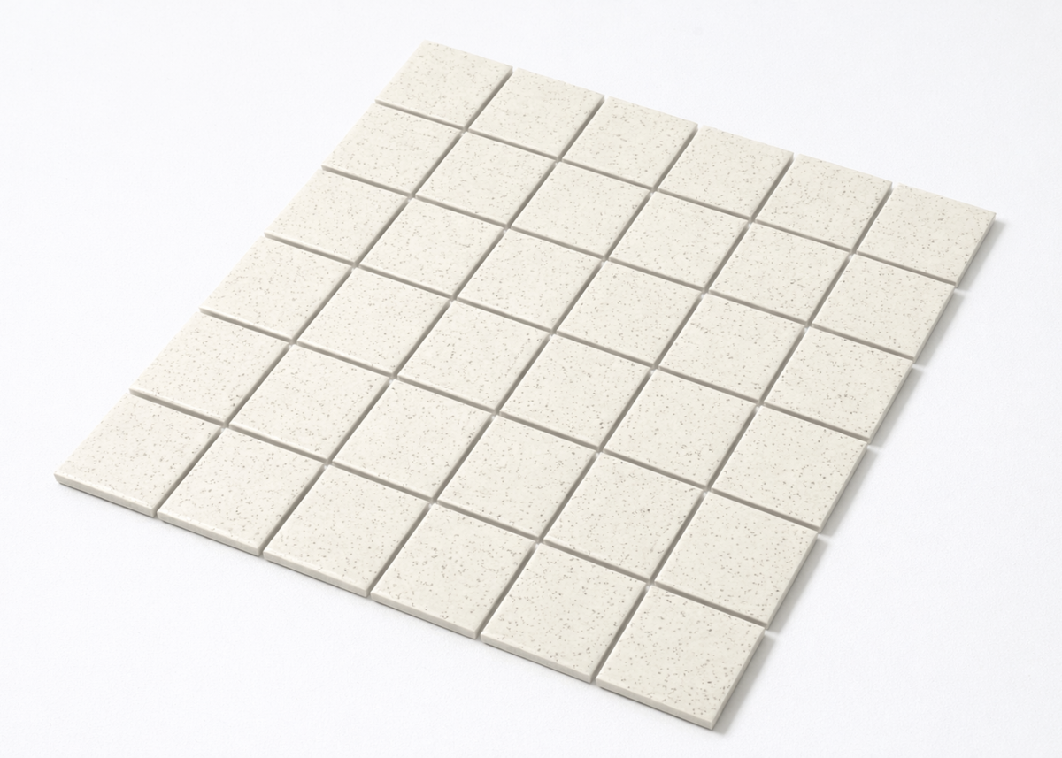Nordic Speckled Unglazed Medium Square Tile - Mosaic Mode